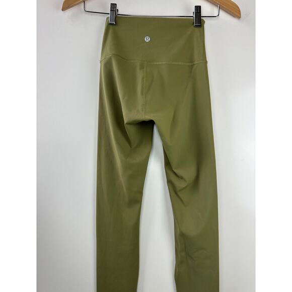 Lululemon Wunder Under High Rise Tight Full on Luxtreme Bronze Green Size 2 - Picture 9 of 13